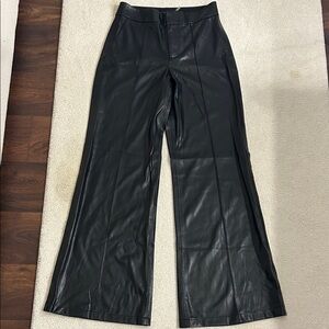 Alice + Olivia Black Leather Pants